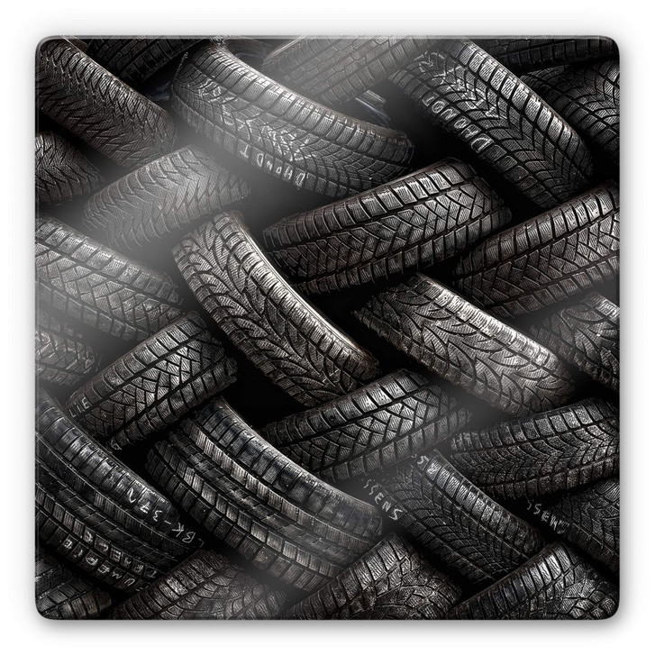 Glasbild Flour - Reifen - WA232111