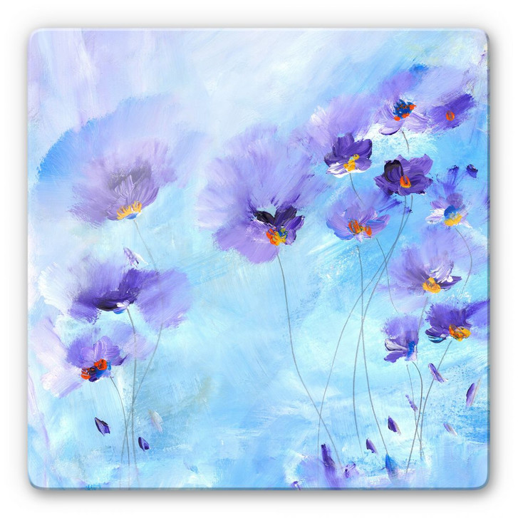 Glasbild Niksic - Rhapsody Blue - quadratisch - WA126307