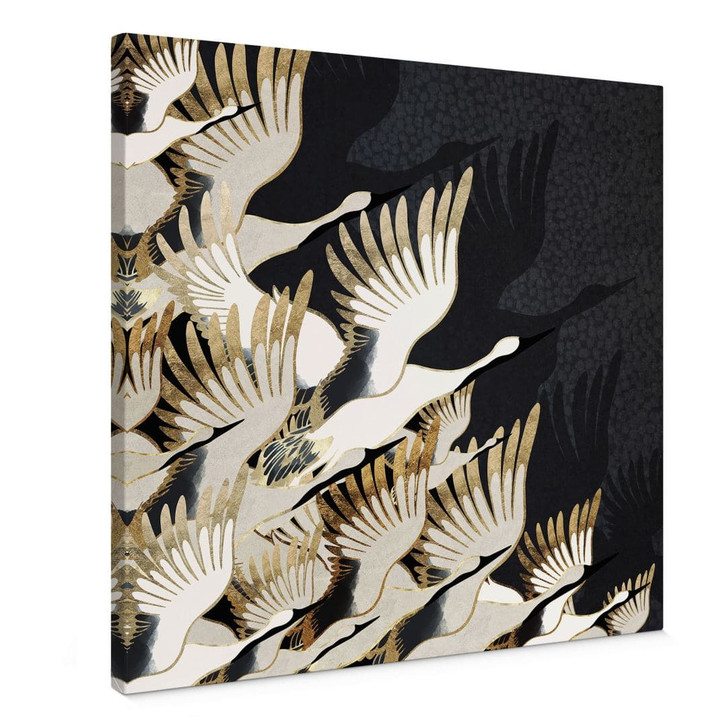 Leinwandbild Fliegende Kraniche - SpaceFrog Designs - WA426781