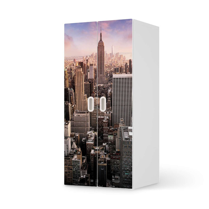Möbelfolie IKEA Stuva / Fritids Schrank - 2 grosse Türen - Big Apple - CR117793