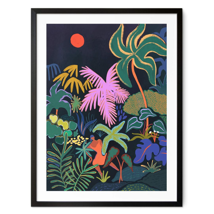 Poster Dschungel - Arty Guava - Exotik im Dunkeln der Nacht - WA406774