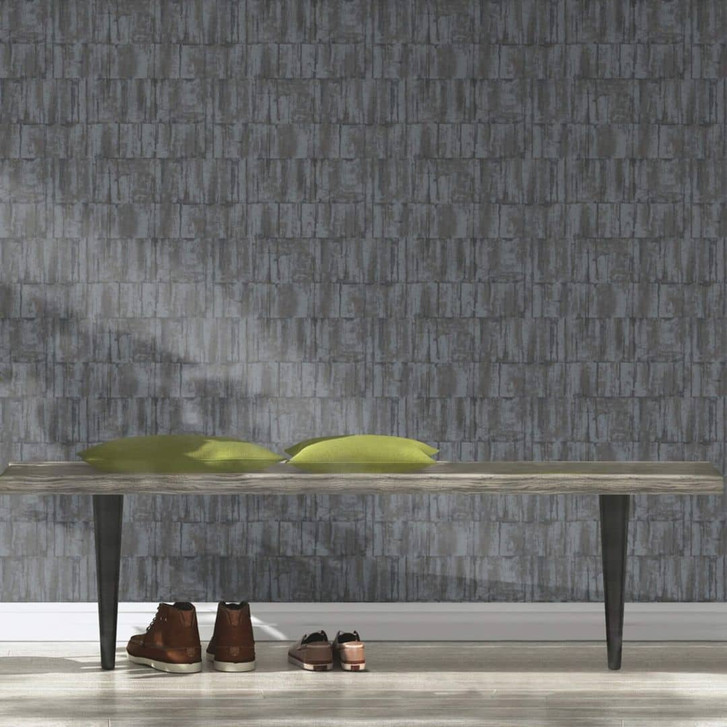 Rasch Vliestapete, Mustertapete Barbara Home Collection III graublau dunkel - WA409976
