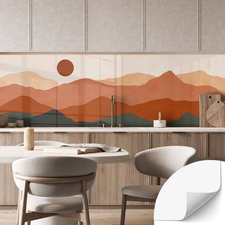 Selbstklebende Küchenrückwand Sanfte Hügel in der Abendsonne - Costa - WA473904