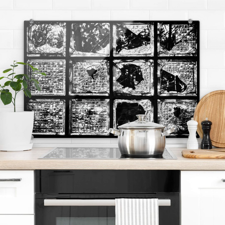 Spritzschutz Brown - Zerstörte Fenster - WA350442