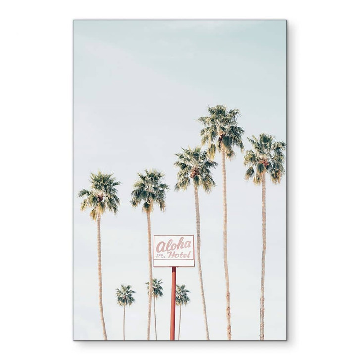 Wandbild Palmen am Hotel Aloha - Sisi & Seb - Alu-Dibond - WA423001