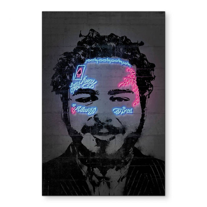 Wandbild Post Malone - Mielu - Alu-Dibond - WA458616