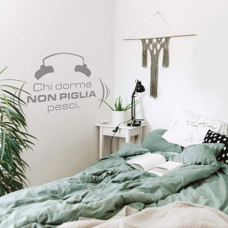 Wandtattoo Chi dorme non piglia pesci - WA207417