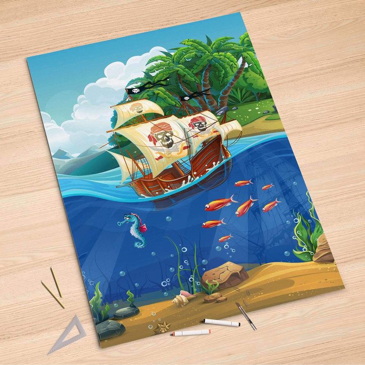 Folienbogen (100x150cm) - Pirates - CR106239