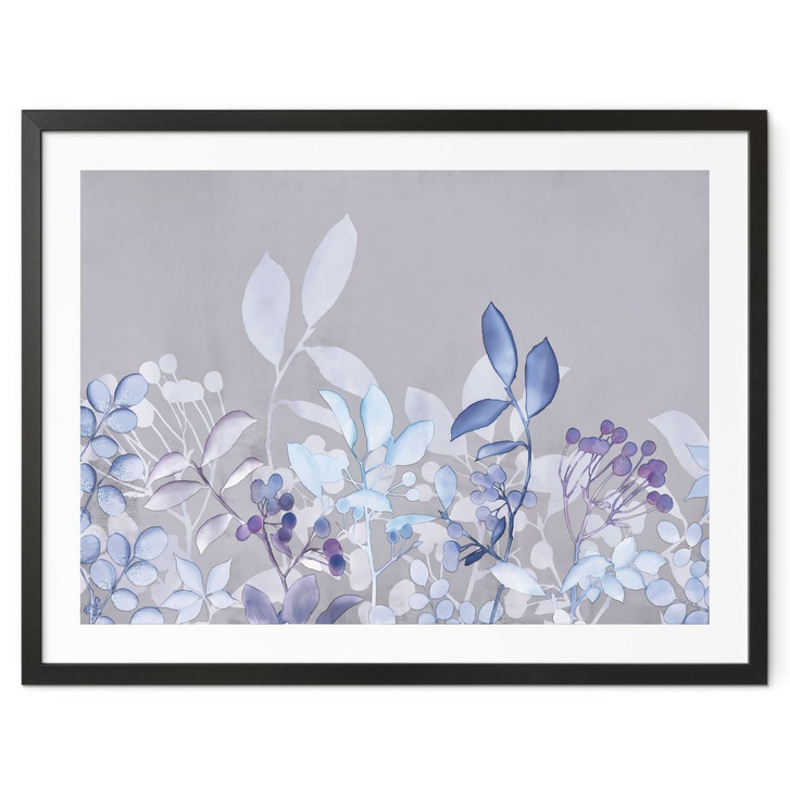 Poster Blaue Aquarell-Pflanzen - Haase - WA427370
