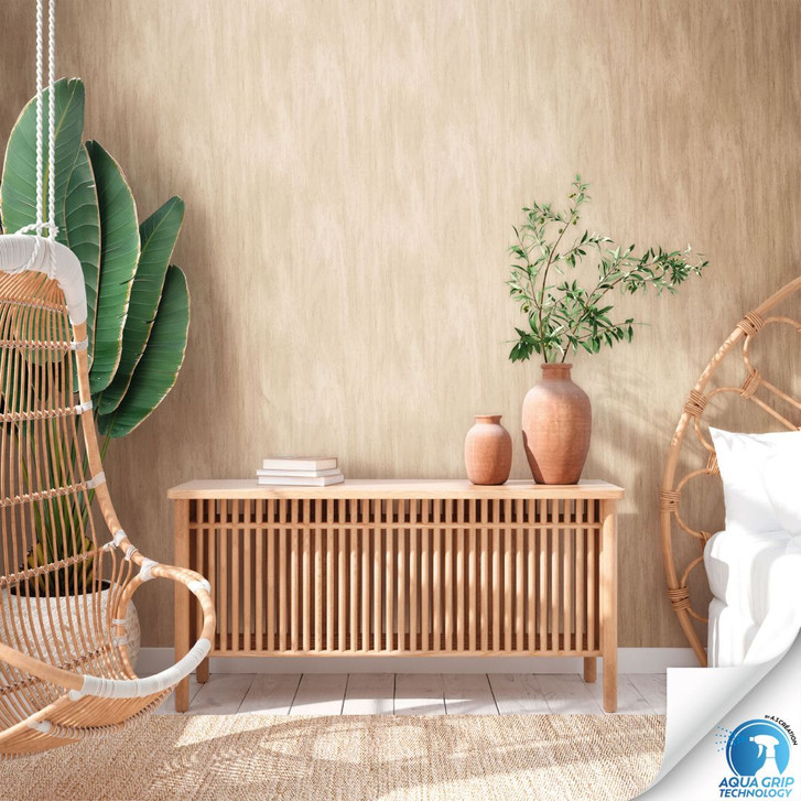 Tapete in Holzoptik Natur Beige - Vliestapete in Holzstruktur - Tapezieren ohne Kleister - WA465602