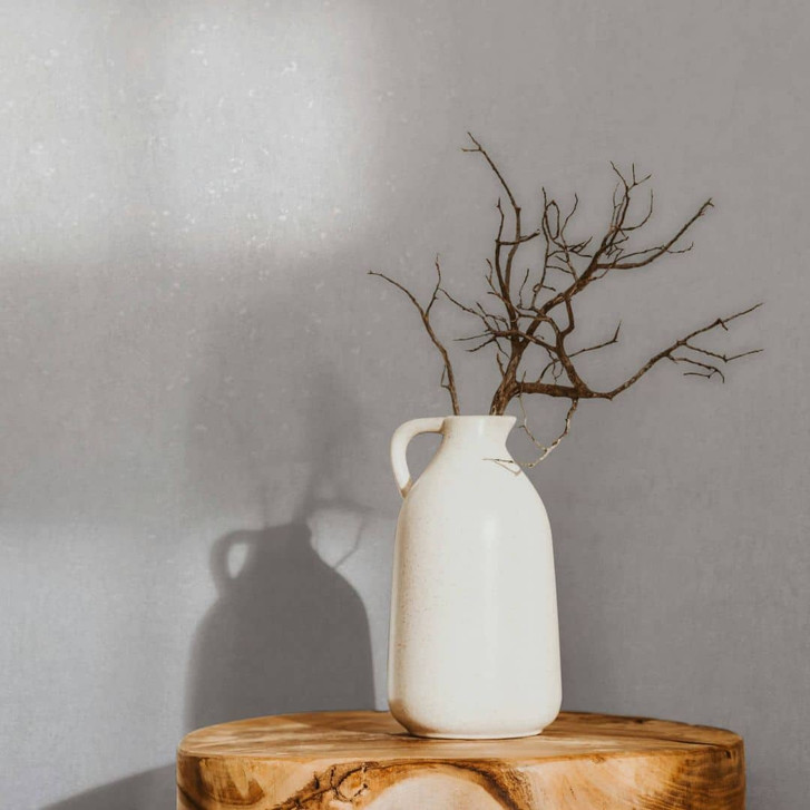 Vliestapete mit matter, leichter Struktur weiss Betonoptik - WA450698