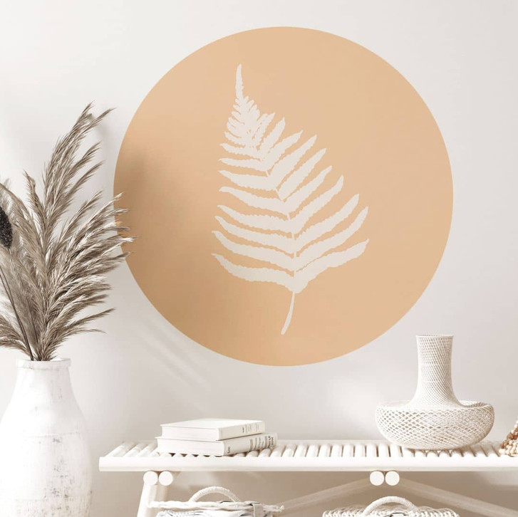 Wandtattoo Farnblatt Silhouette - 1X Studio - Rund - WA412791