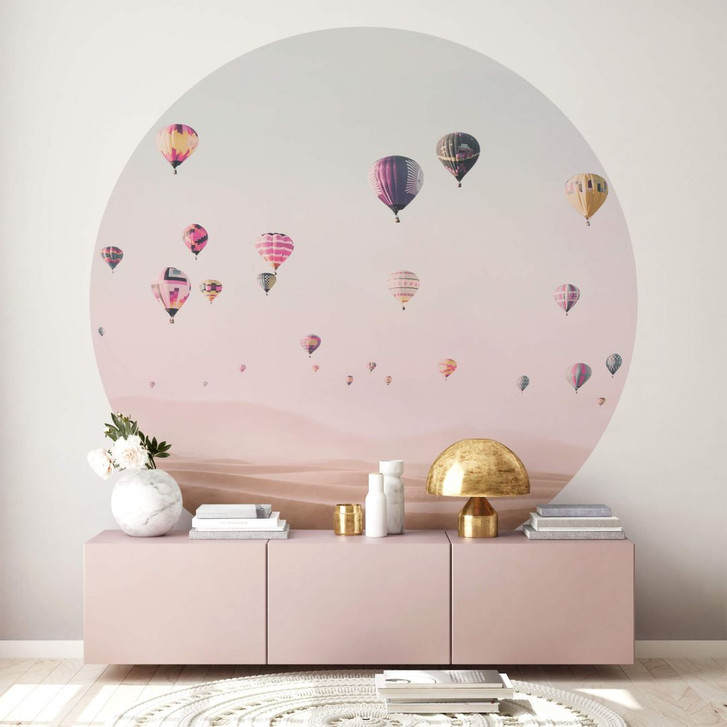Fototapete Sisi & Seb - Heissluftballon - Rund - Selbstklebend/Vlies - WA353751