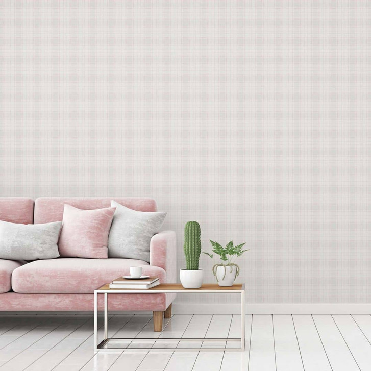 Karotapete weiss blau - Vliestapete Landhausstil A.S. Création - matt und leicht strukturiert - WA396311