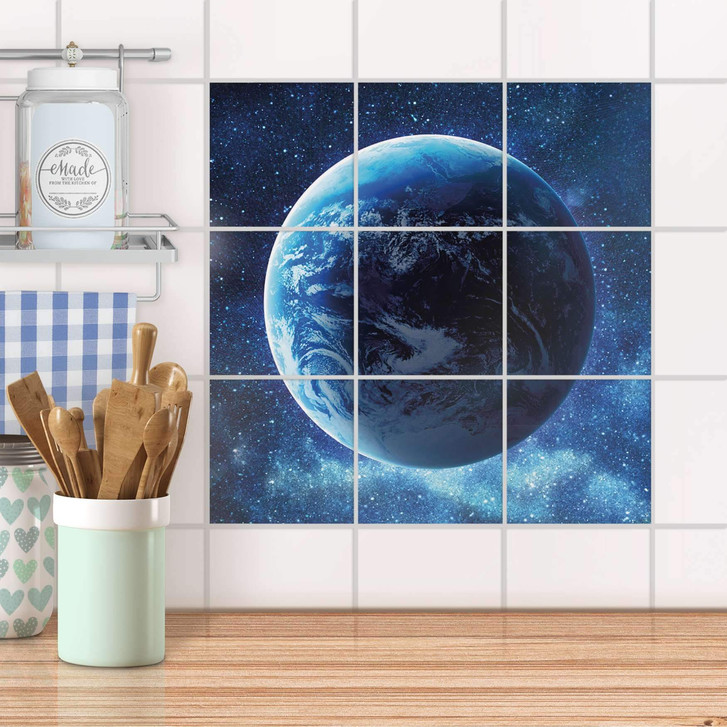 Klebefliesen - Planet Blue - 9er Set - CR108026