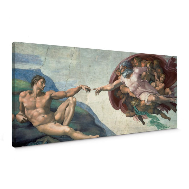 Leinwandbild Michelangelo - Die Erschaffung des Adam - WA370128