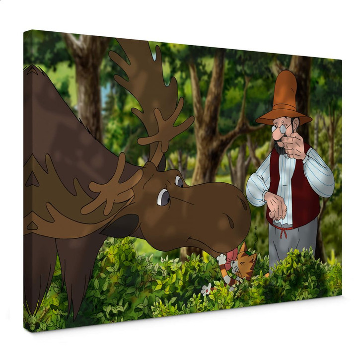 Leinwandbild Pettersson und Findus - Ein Kuss vom Elch - WA372651