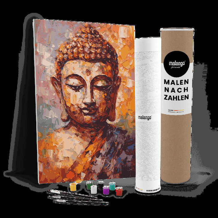 Malen nach Zahlen Leinwandbild - Buddha Balin - WA447896