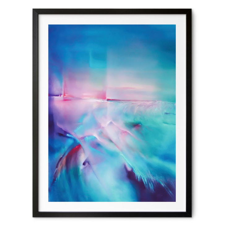 Poster Polarlicht in Türkis und Lila - Schmucker - WA499334