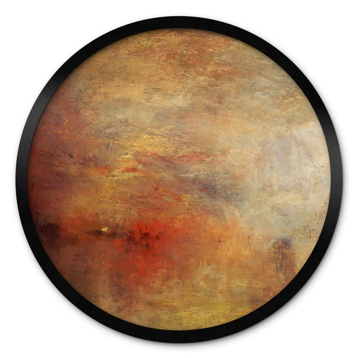 Poster Turner - Sonnenuntergang über einem See - Rund - WA460312