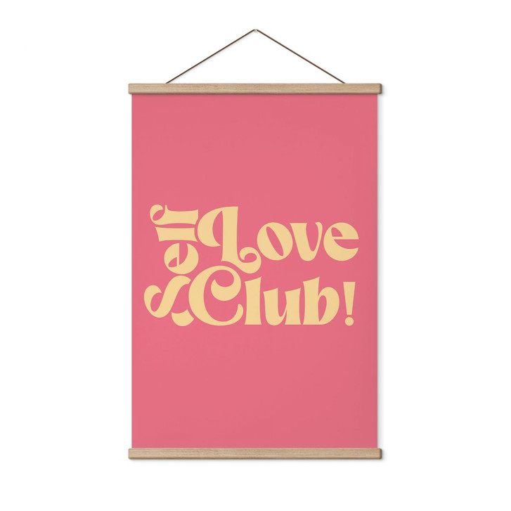 Stoffbild Self Love Club Pink - Prints by Ayleen - WA500116