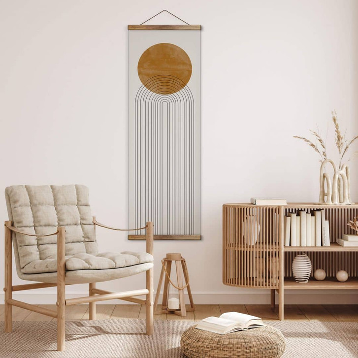 Stoffbild The Miuus Studio - Abstract Flow - Panorama Ohne Aufhängung - 50 x 150 cm  - RS103114