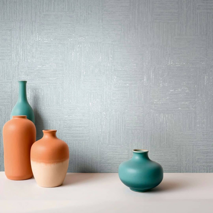Vliestapete Geometrisch, Linien Streifen Geometrisch in Blau - WA483141