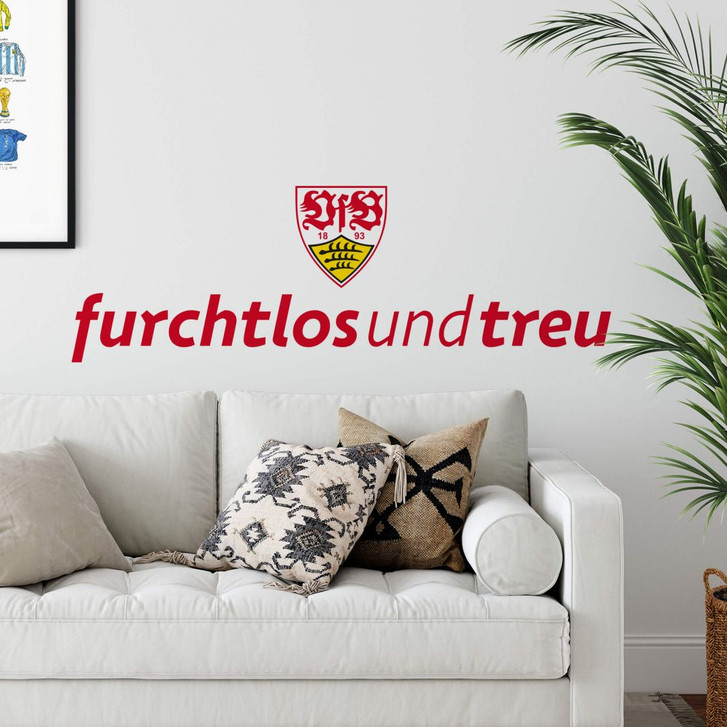 Wandsticker VfB Stuttgart furchtlos und treu - WA203098