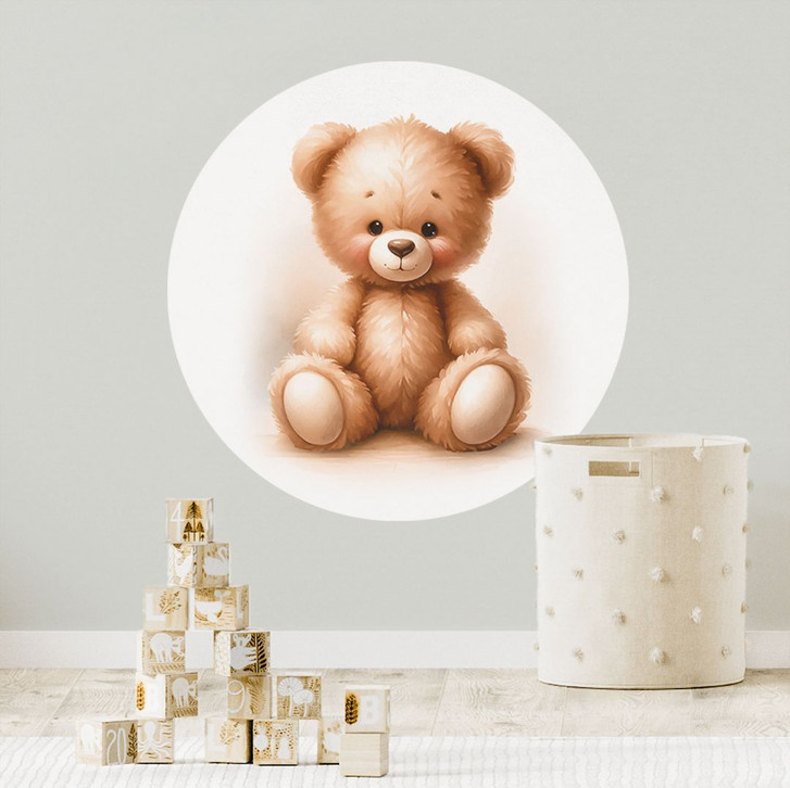 Wandtattoo Kleiner Teddybär - Magnusson - Rund - WA412818