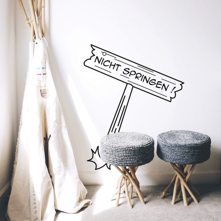 Wandtattoo Nicht springen! - WA216439