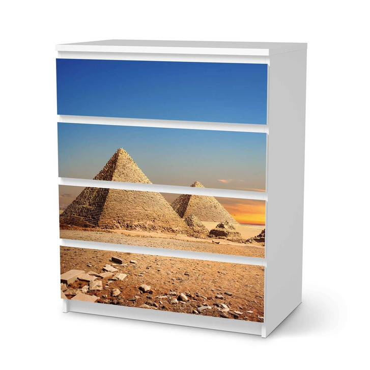 Folie IKEA Malm Kommode 4 Schubladen - Pyramids - CR105670