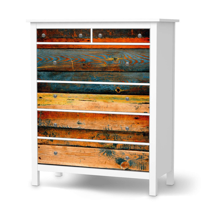Klebefolie IKEA Hemnes Kommode 6 Schubladen - Wooden - CR111440