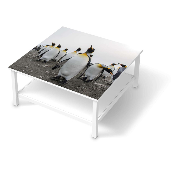 Klebefolie IKEA Hemnes Tisch 90x90cm - Penguin Family - CR109534