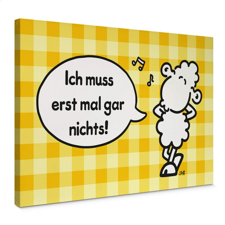 Leinwandbild sheepworld Worthelden Erst mal gar nichts - WA378094