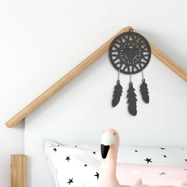 MDF - Holzdeko - Traumfänger Herz (4-teilig) - WA336136