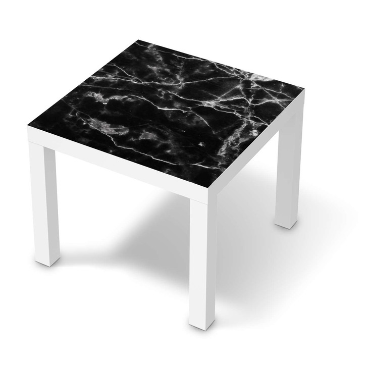 Möbelfolie IKEA Lack Tisch 55x55cm - Marmor schwarz - CR115852