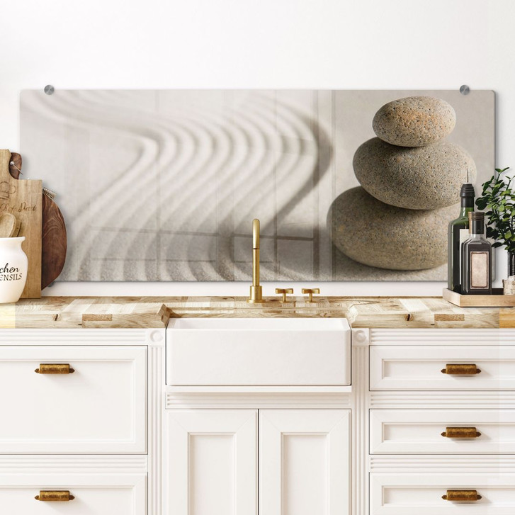 Spritzschutz Stone in Sand 2 - Panorama - WA179527