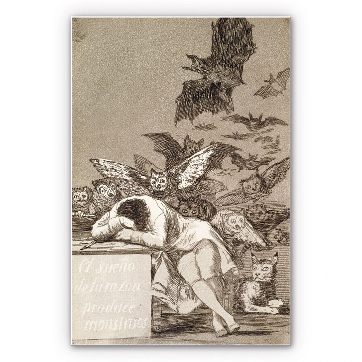 Wandbild de Goya - Der Schlaf der Vernunft gebiert Ungeheuer - WA196288