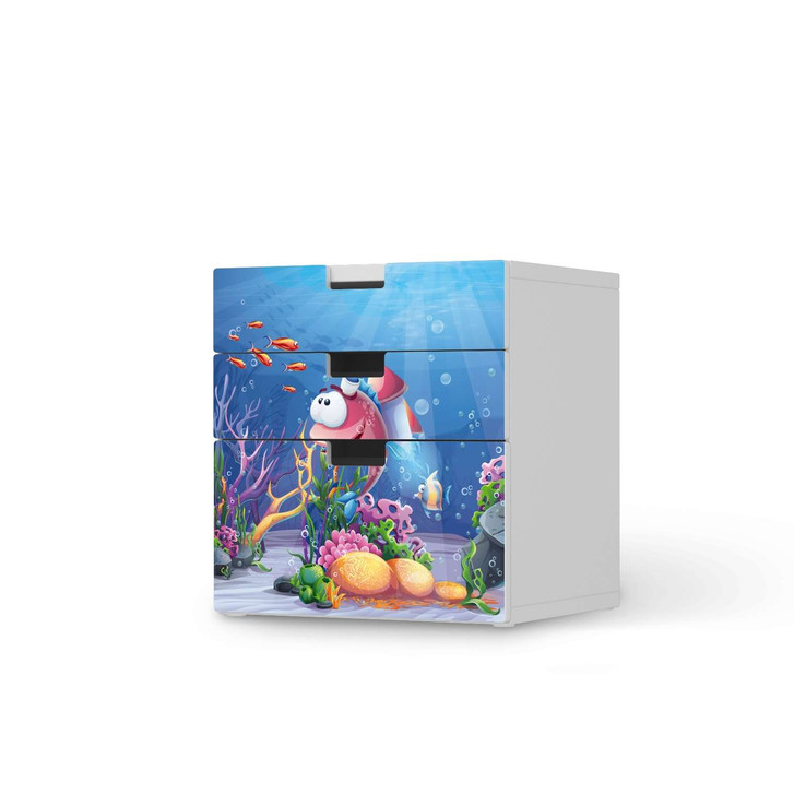 Folie IKEA Stuva / Malad Kommode - 3 Schubladen - Bubbles - CR105989
