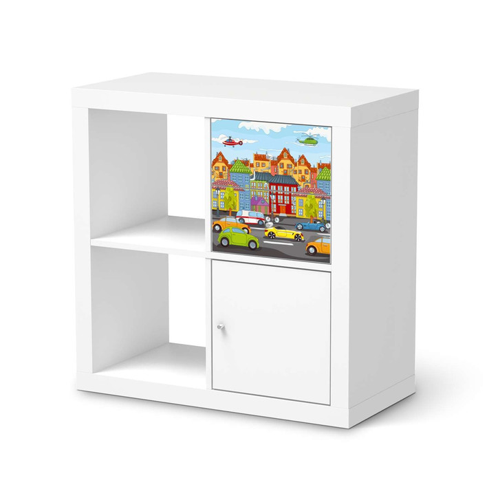 Möbelfolie IKEA Kallax Regal Schubladen - City Life - CR115644