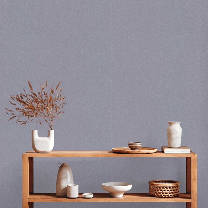 Einfarbige Tapete Grau - Unitapete Schlafzimmer - Vliestapete Wohnzimmer Büro - WA395943