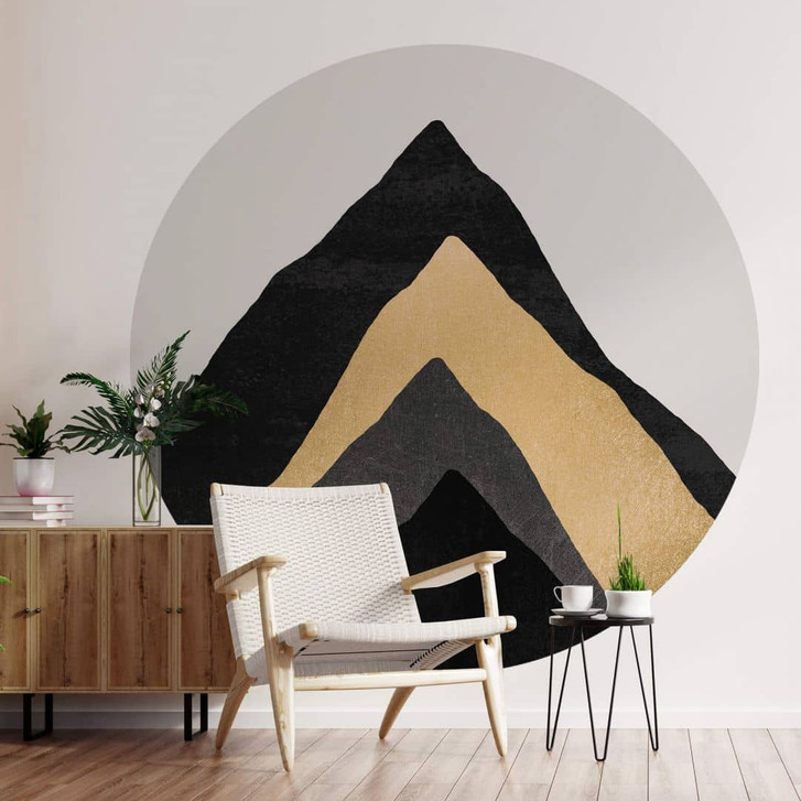 Fototapete Fredriksson - Vier Berge - Rund - Selbstklebend/Vlies - WA331150