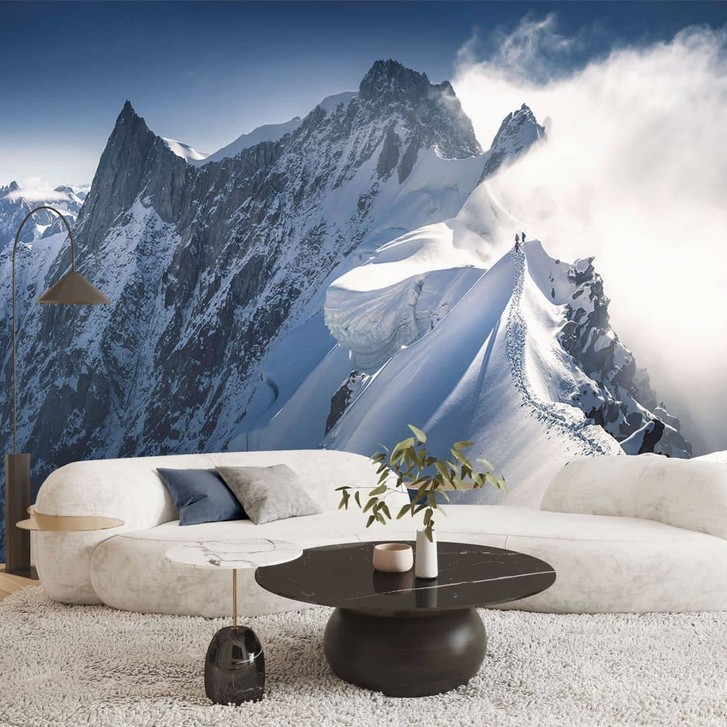 Fototapete Gipfel des Mont Blanc | Bergtapete fürs Wohnzimmer - Nienartowicz - WA493152