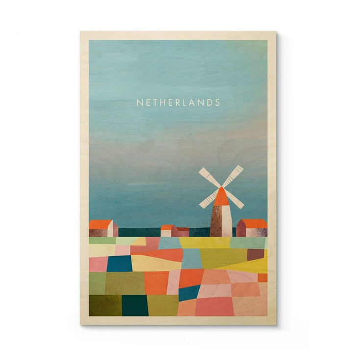 Holzbild Reise in die Niederlande - Rivers - WA417037