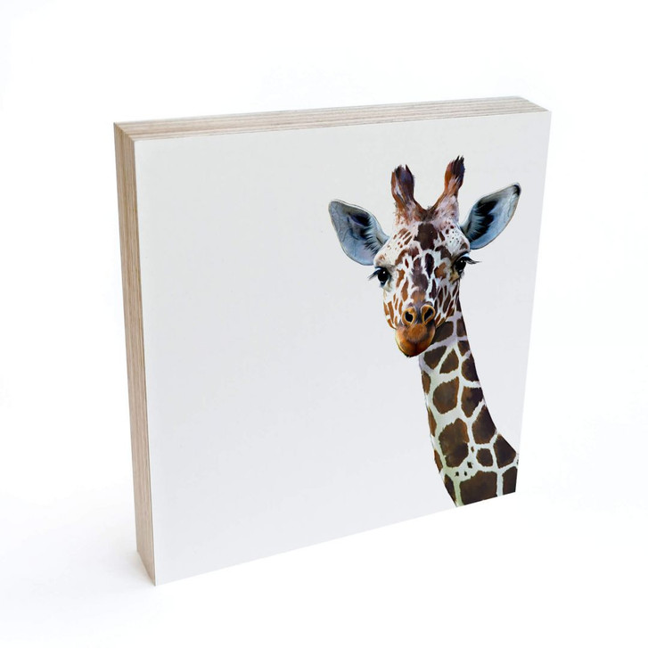 Holzbild zum Hinstellen - Graves - Giraffe - 15x15cm - WA295674