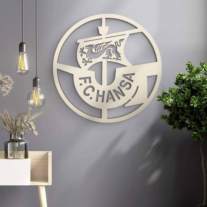 Holzdeko FC Hansa Rostock Logo - Pappelholz Rund Ø55cm - WA388844
