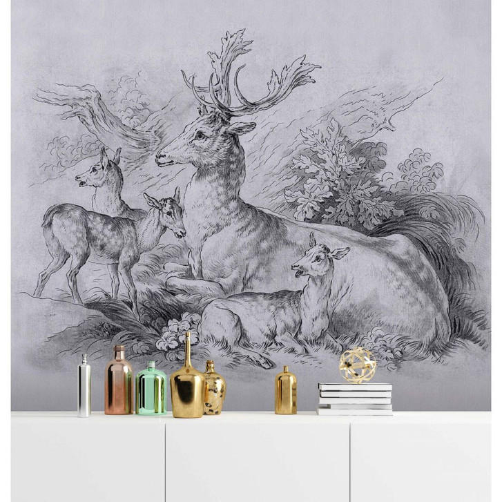 Livingwalls Fototapete Walls by Patel 3 On The Grass 2 grau, blau - WA327996