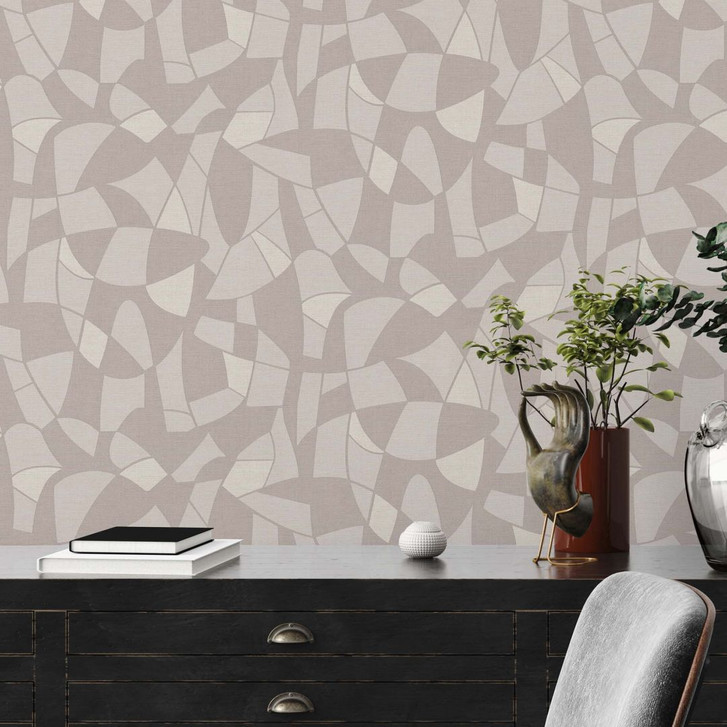 Moderne Vliestapete 3d Design Tapete Grau - Wohnzimmer Mustertapete - WA506605