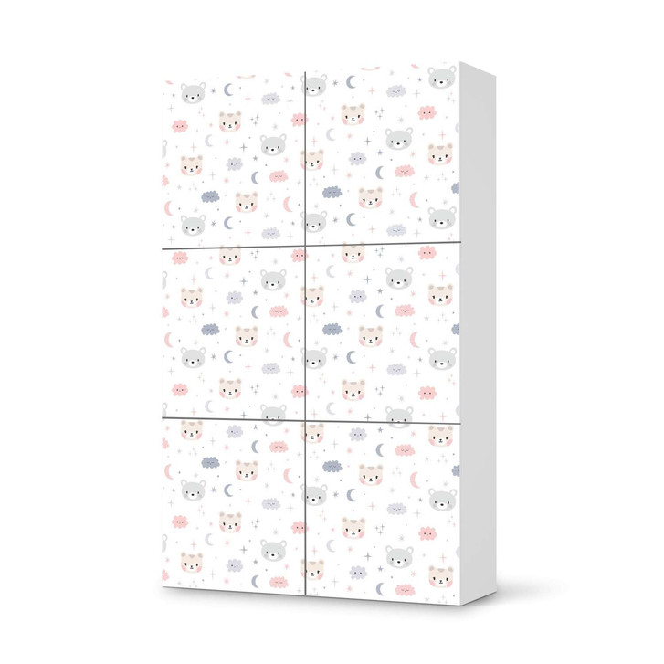 Möbel Klebefolie IKEA Besta Schrank 6 Türen (hoch) - Sweet Dreams - CR113391