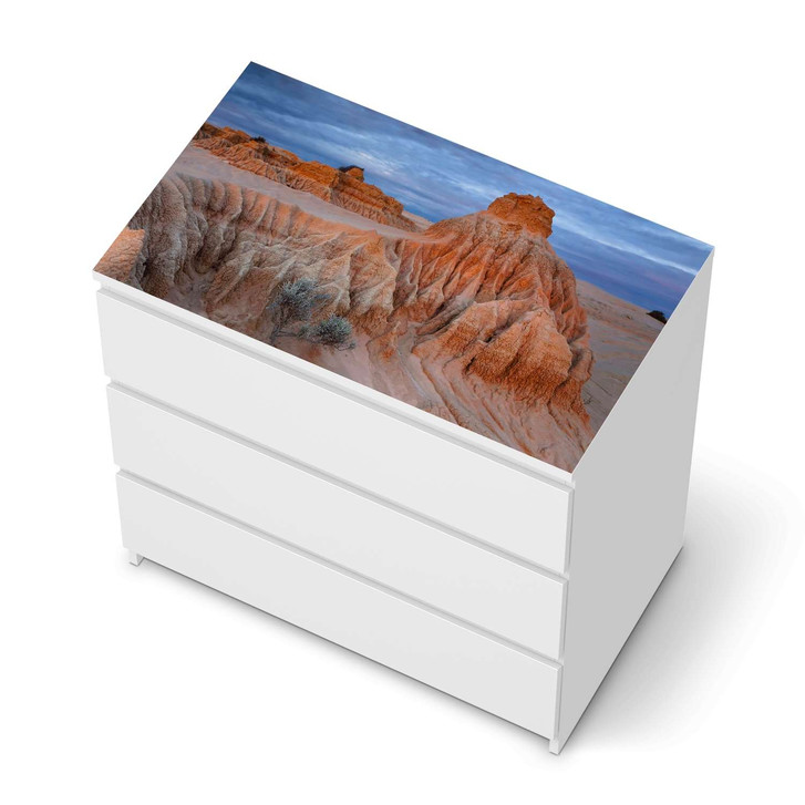 Möbelfolie IKEA Malm Kommode 3 Schubladen oben - Outback Australia - CR116406